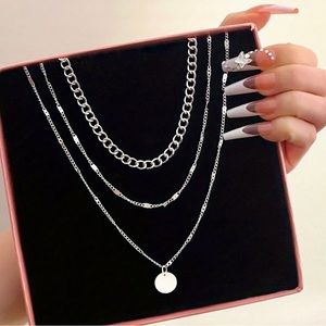 Three Chain Layered Necklace